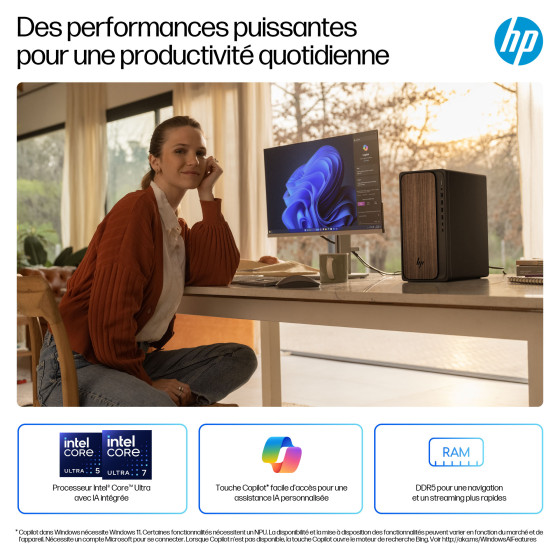 Ordinateur de bureau IA HP OmniDesk M03-0008nf