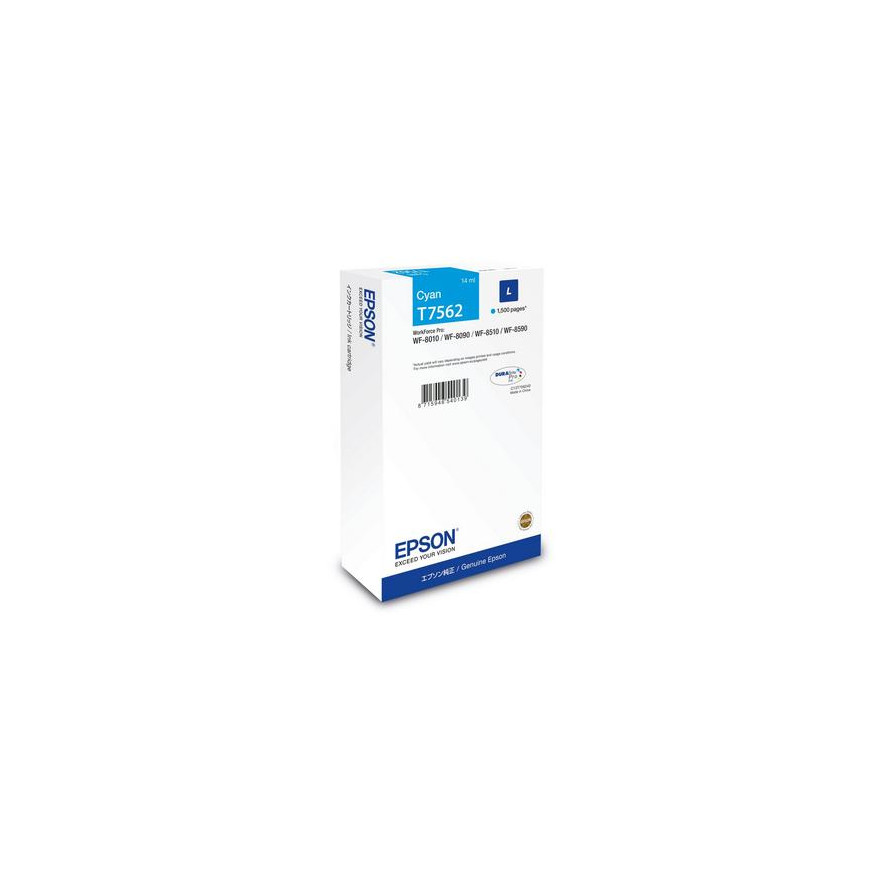 Cartouche d'encre Epson WF-8xxx Series – DURABrite™ Pro Cyan L (C13T75624N)