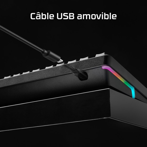 Clavier filaire gamer HyperX Alloy Rise - AZERTY