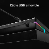 Clavier filaire gamer HyperX Alloy Rise - AZERTY