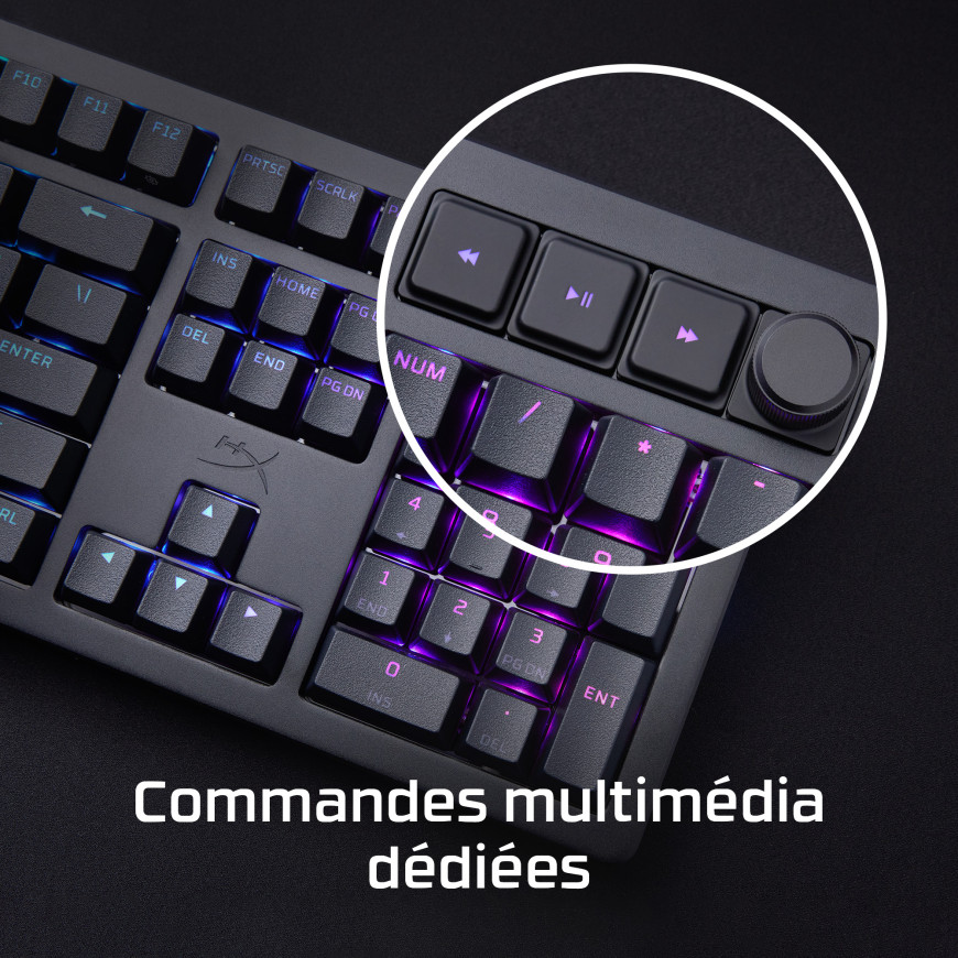Clavier filaire gamer HyperX Alloy Rise - AZERTY