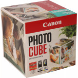 Coffret Canon Photo Cube avec cartouches d'encre PG-540 et CL-541 et papier photo glacé Extra II PP-201 13 × 13 cm (40 feuilles)