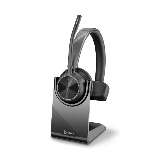 Micro-casque Poly Voyager 4310 certifié Microsoft Teams + dongle BT700 + base de chargement