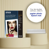 Epson Archival Matte Paper A4 – Papier photo mat professionnel 189 g/m2 (C13S041342)