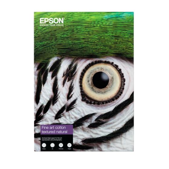 Epson Fine Art Cotton Textured Natural II – Papier d’art haut de gamme (C13S450282NQ)