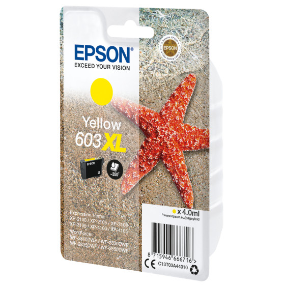 Epson 603XL – Encre jaune haute capacité (C13T03A44020)