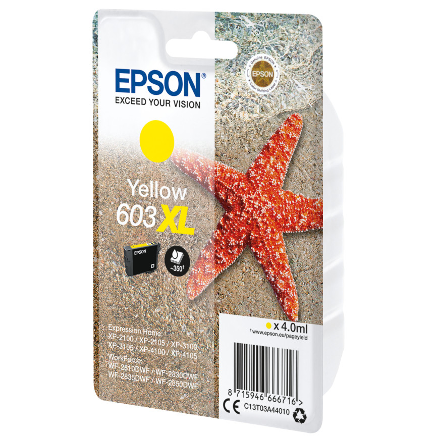 Epson 603XL – Encre jaune haute capacité (C13T03A44020)