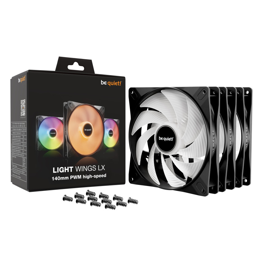 be quiet! Light Wings LX 140 mm PWM High Speed Triple Pack