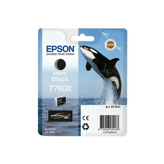 Epson T7608 M Black – Encre pigmentaire professionnelle (C13T76084N10)