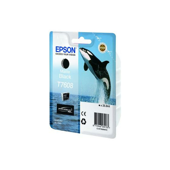 Epson T7608 M Black – Encre pigmentaire professionnelle (C13T76084N10)