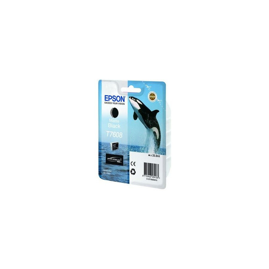 Epson T7608 M Black – Encre pigmentaire professionnelle (C13T76084N10)