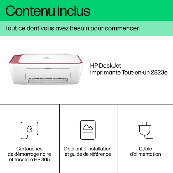 Imprimante Tout-en-un HP DeskJet 2823e