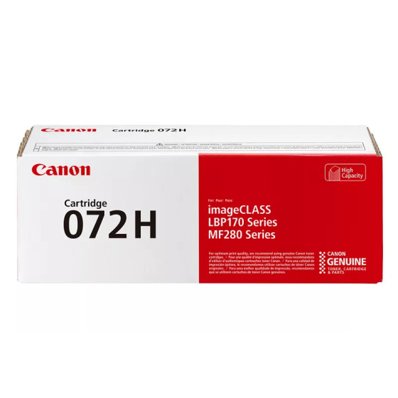 Cartouche de toner noir à haut rendement Canon 072H