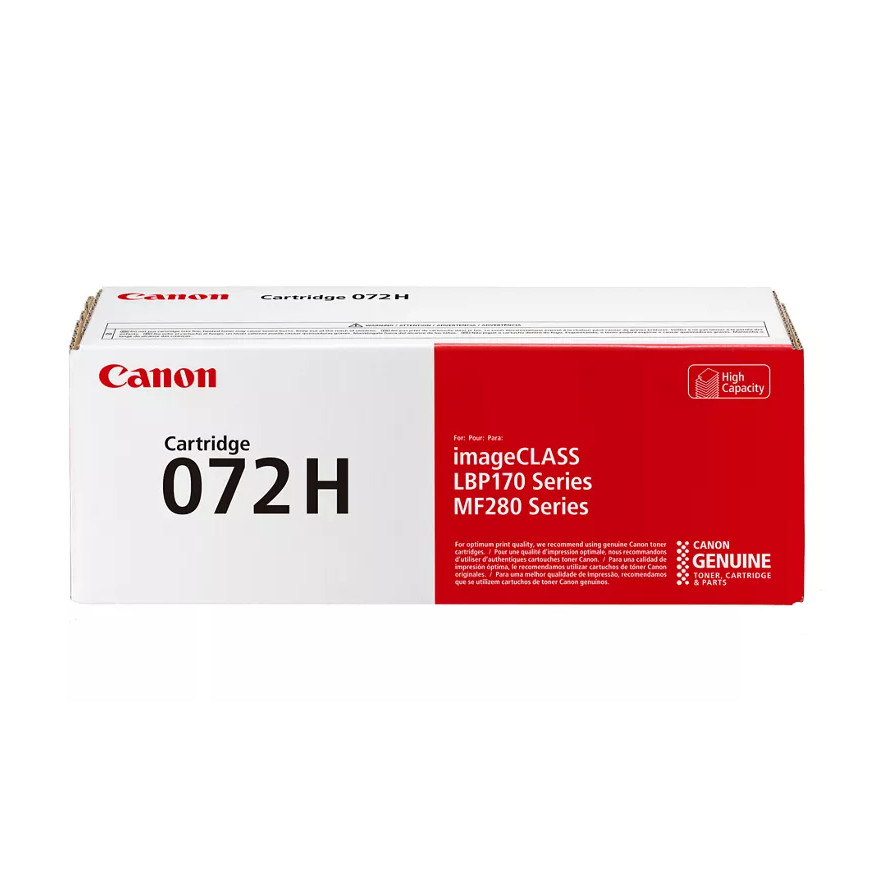 Cartouche de toner noir à haut rendement Canon 072H