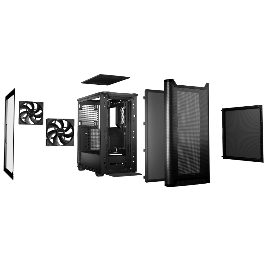 be quiet! Pure Base 501 Airflow Window - Noir