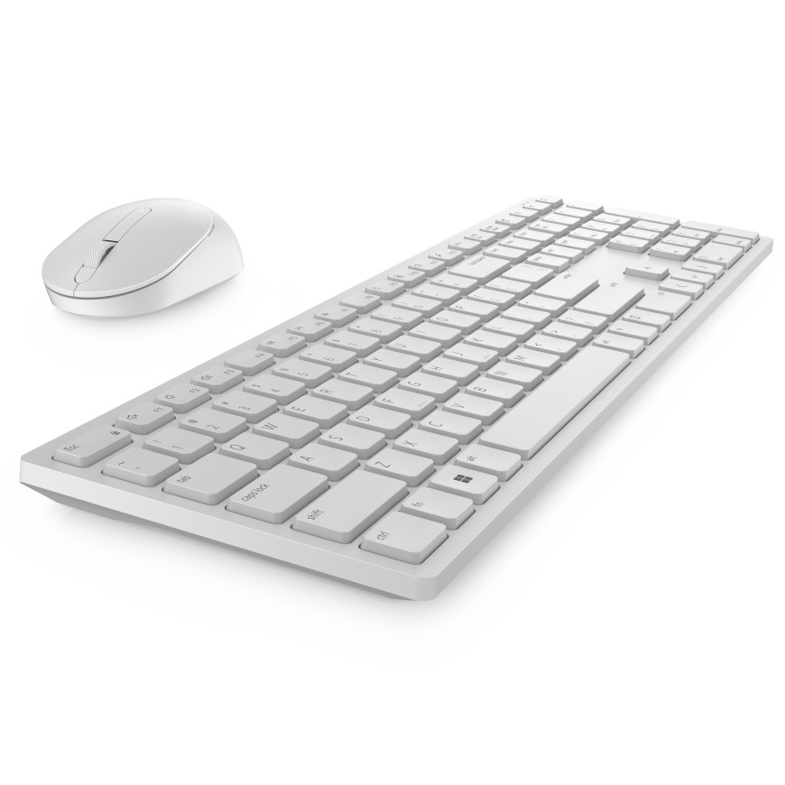 Clavier et souris Dell Pro - KM5221W - français (AZERTY) - blanc