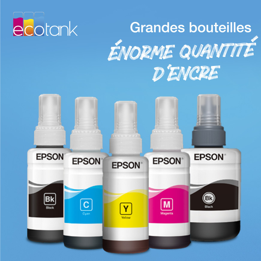 Bouteille d’encre Epson 774 – pigmentaire noire EcoTank (C13T774140)