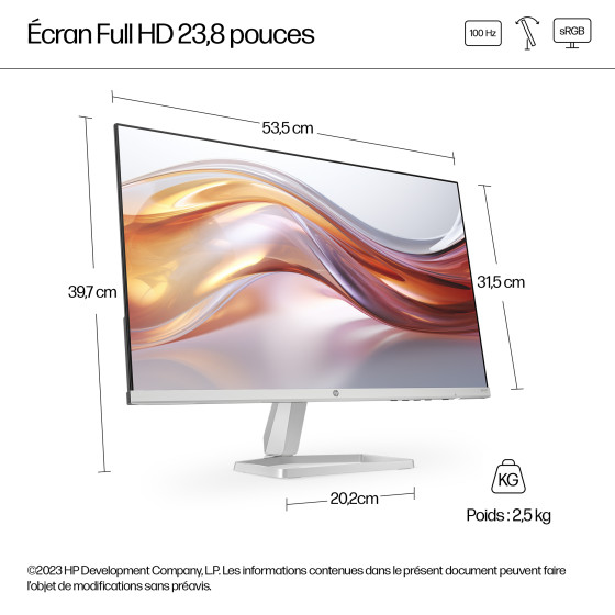 Écran HP Series 5 524sf 23.8" FHD