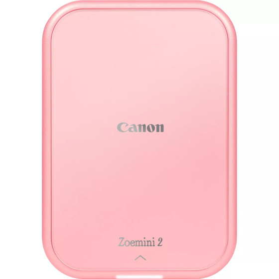 Imprimante photo couleur portable Canon Zoemini 2, rose doré + papier photo autocollant ZINK™ 5 × 7,6 cm (20 feuilles) + papier