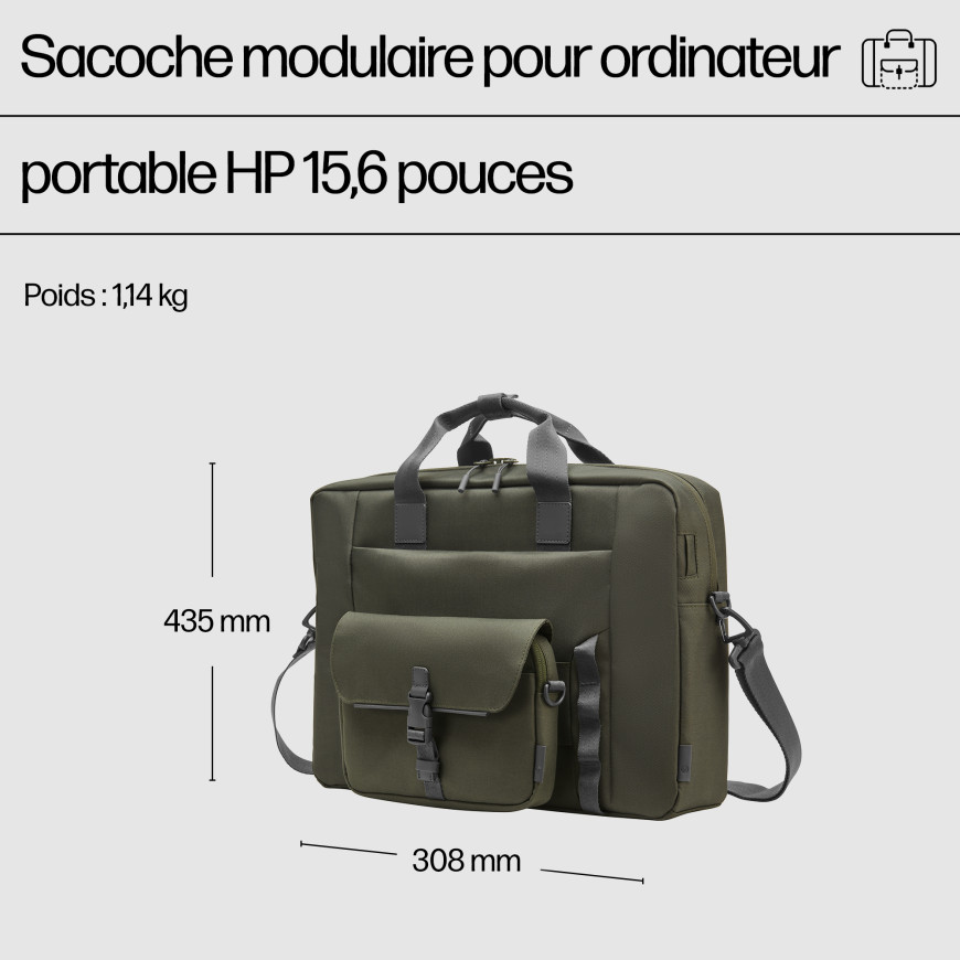 Sacoche modulaire pour ordinateur portable HP 15,6 pouces