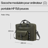 Sacoche modulaire pour ordinateur portable HP 15,6 pouces