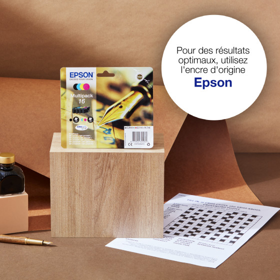 Epson Singlepack Yellow 16 DURABrite Ultra Ink – Encre jaune haute qualité (C13T16244022)