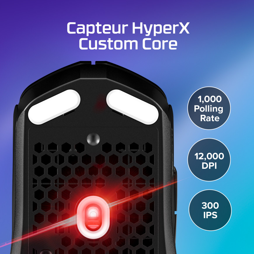 HyperX Pulsefire Haste 2 Core sf - Noire