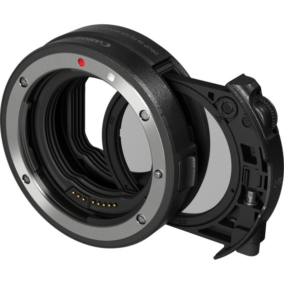 Bague d'adaptation avec filtre insérable EF-EOS R avec filtre A insérable polarisant circulaire