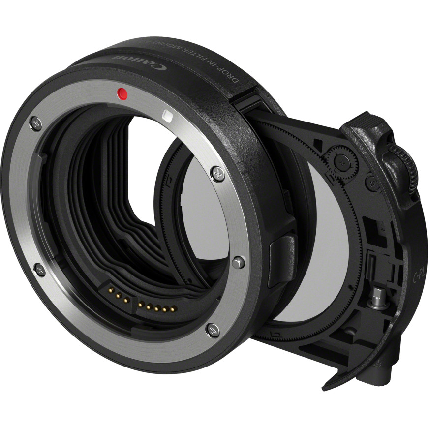 Bague d'adaptation avec filtre insérable EF-EOS R avec filtre A insérable polarisant circulaire