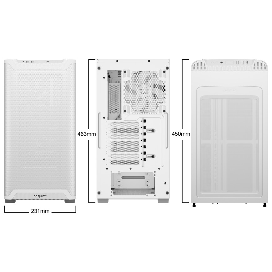 be quiet! Pure Base 501 Airflow Window - Blanc