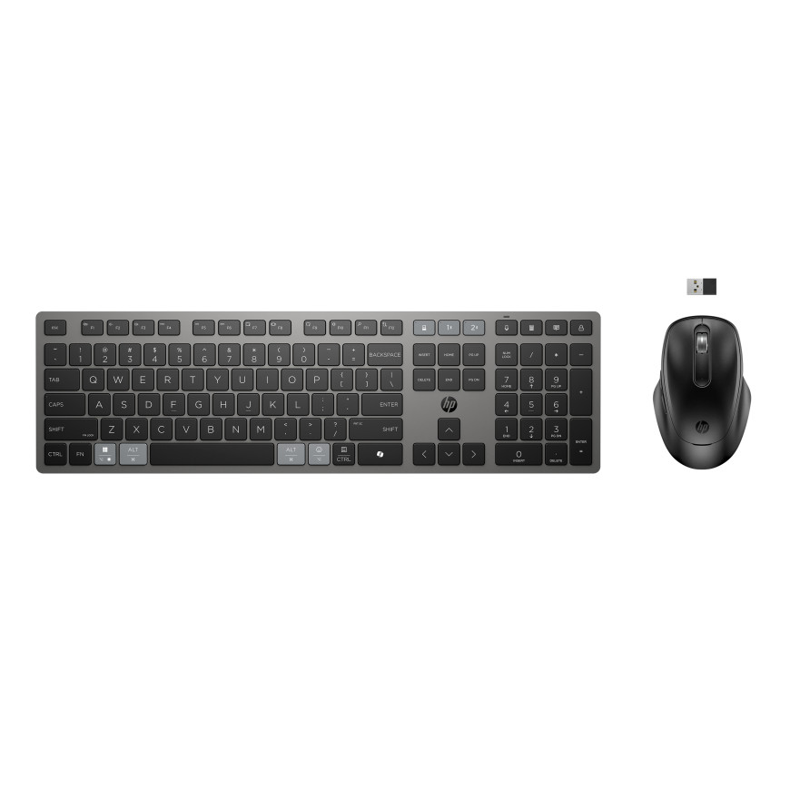 Ensemble clavier et souris sans fil rechargeables multi-appareils HP 725