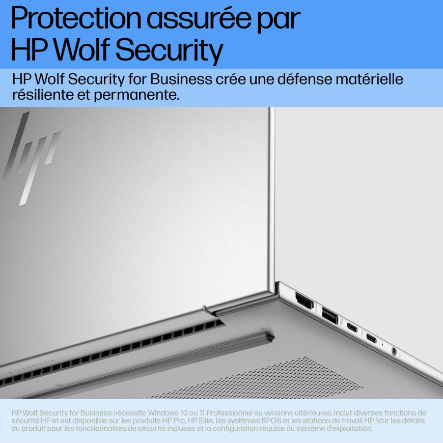 PC portable Professionnel HP EliteBook 630 G11 13.3" - Wolf Pro Security 1 an