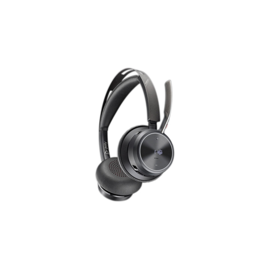 Micro-casque HP Poly Voyager Focus 2 USB-C-C certifié Microsoft Teams + adaptateur USB-C/A