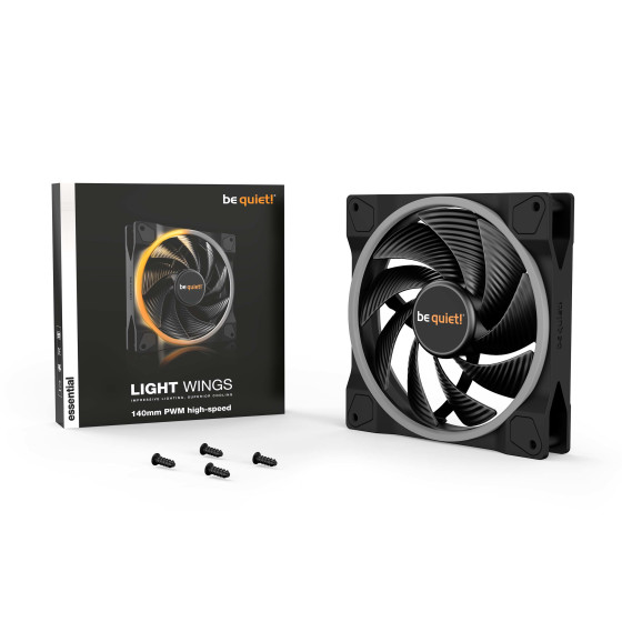 be quiet! Light Wings 140 mm PWM High Speed ARGB