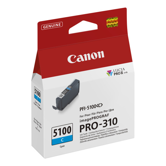 Cartouche d'encre cyan Canon PFI-5100C