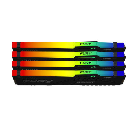 Kingston FURY Beast RGB 64 Go (4 x 16 Go) DDR5 6000 MHz CL40