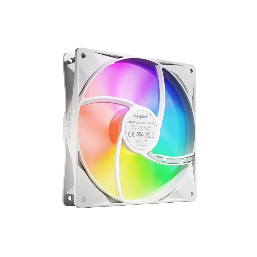 be quiet! Light Wings LX 140 mm PWM Triple Pack Blanc