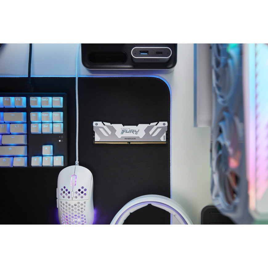 Kingston FURY Renegade 64 Go (2 x 32 Go) DDR5 6400 MHz CL32 - Blanc