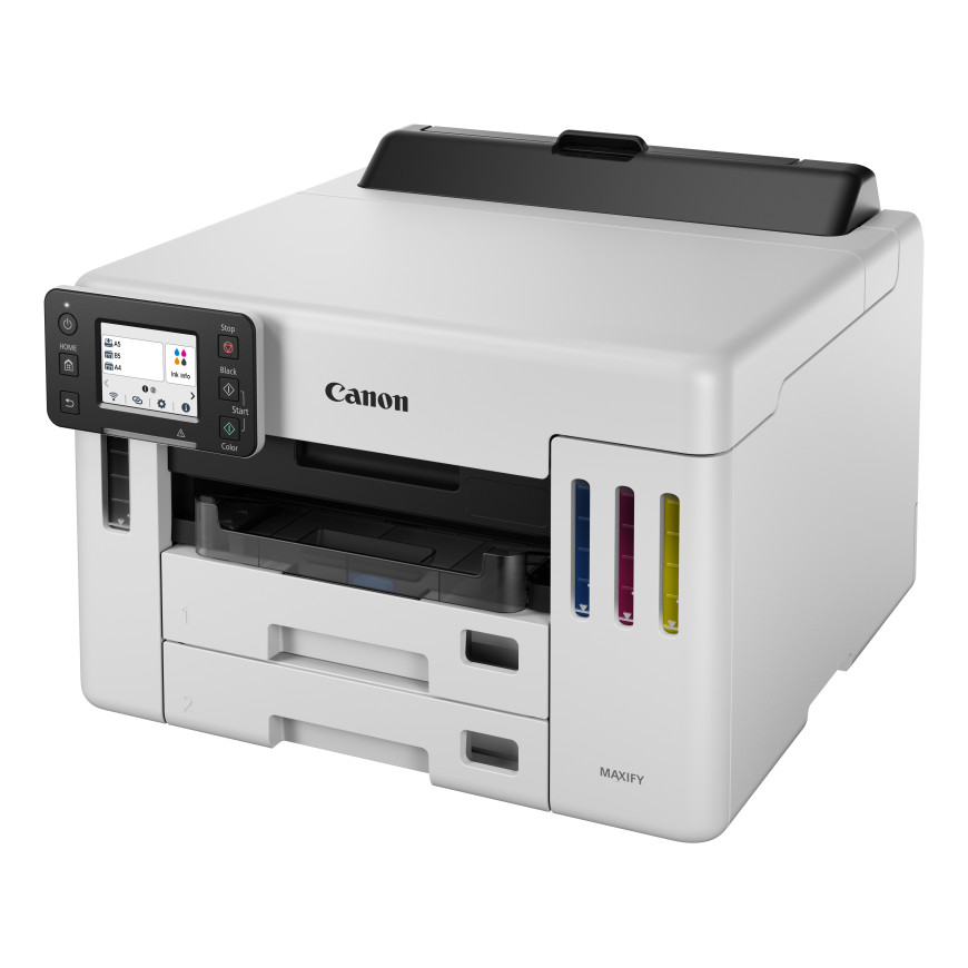 Imprimante jet d'encre MegaTank rechargeable couleur avec connexion sans fil Canon MAXIFY GX5550
