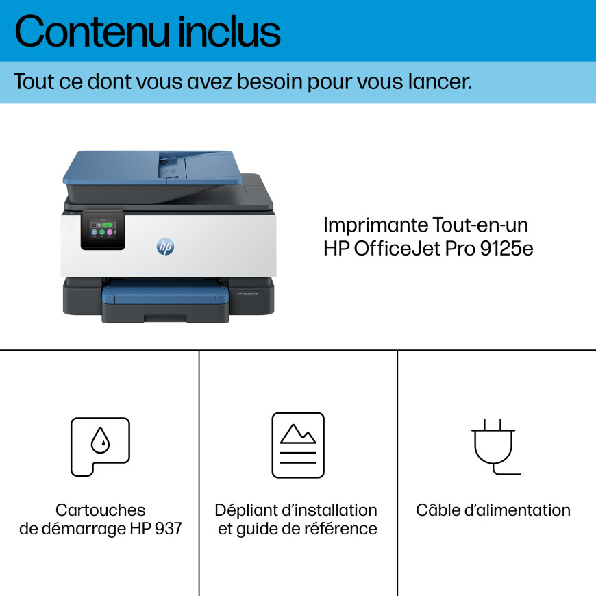 Imprimante Tout-en-un HP OfficeJet Pro 9125