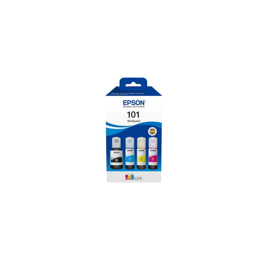 Epson 101 EcoTank – Multipack d'encre 4 couleurs (C13T03V64A)