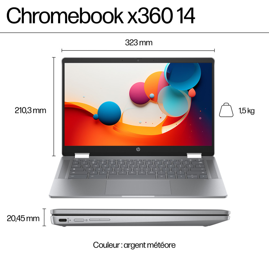 HP Chromebook x360 14b-cd0005nf