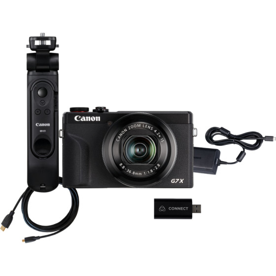 Kit de diffusion en direct avec caméra compacte Canon PowerShot G7 X Mark III