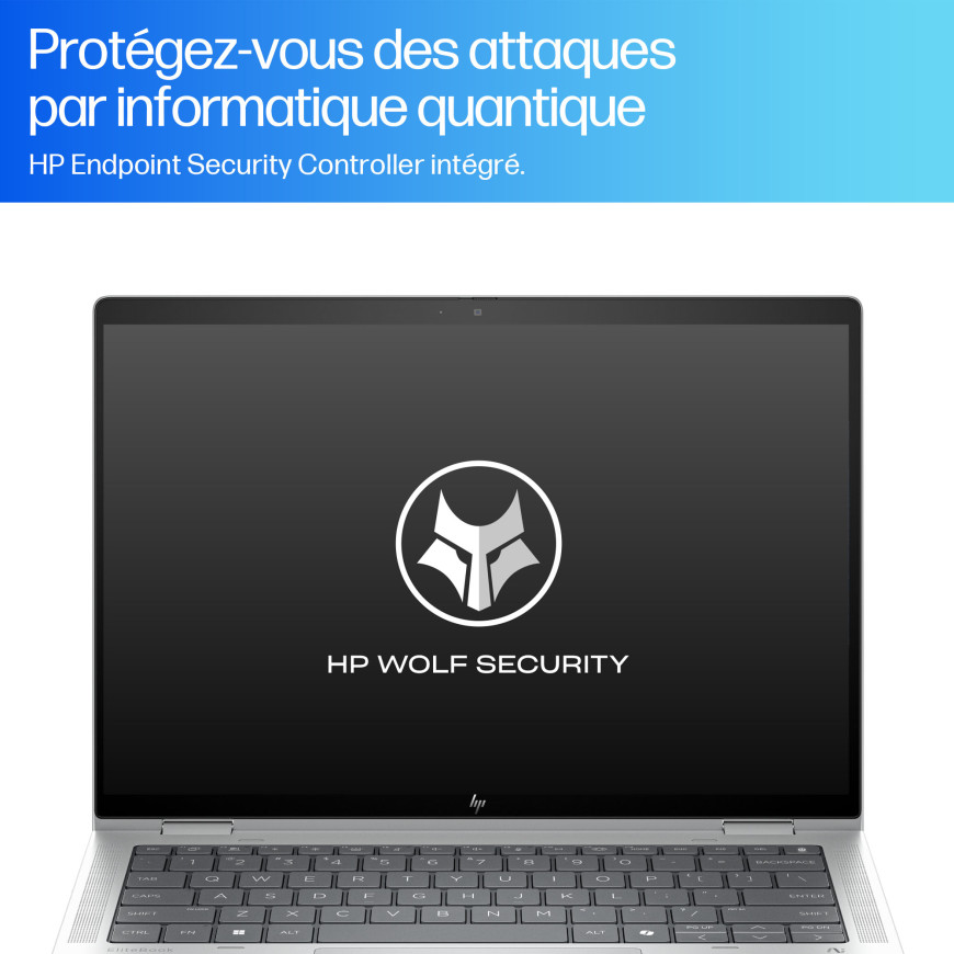 PC portable professionnel IA 2 en 1 HP EliteBook X Flip G1i 14"