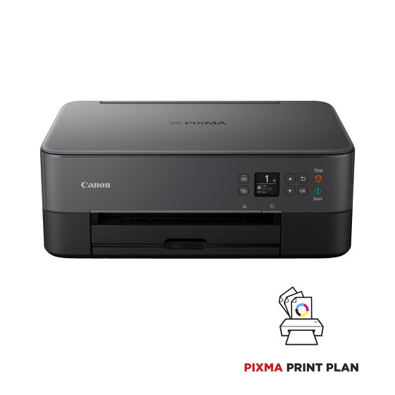Imprimante photo jet d'encre couleur 3-en1 sans fil Canon PIXMA TS5350i, noire