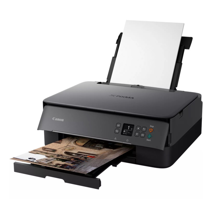 Imprimante photo jet d'encre couleur 3-en1 sans fil Canon PIXMA TS5350i, noire