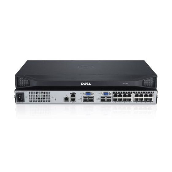 Switch Dell DAV2216 KVM 16 ports, 2 locaux, alimentation non redondante