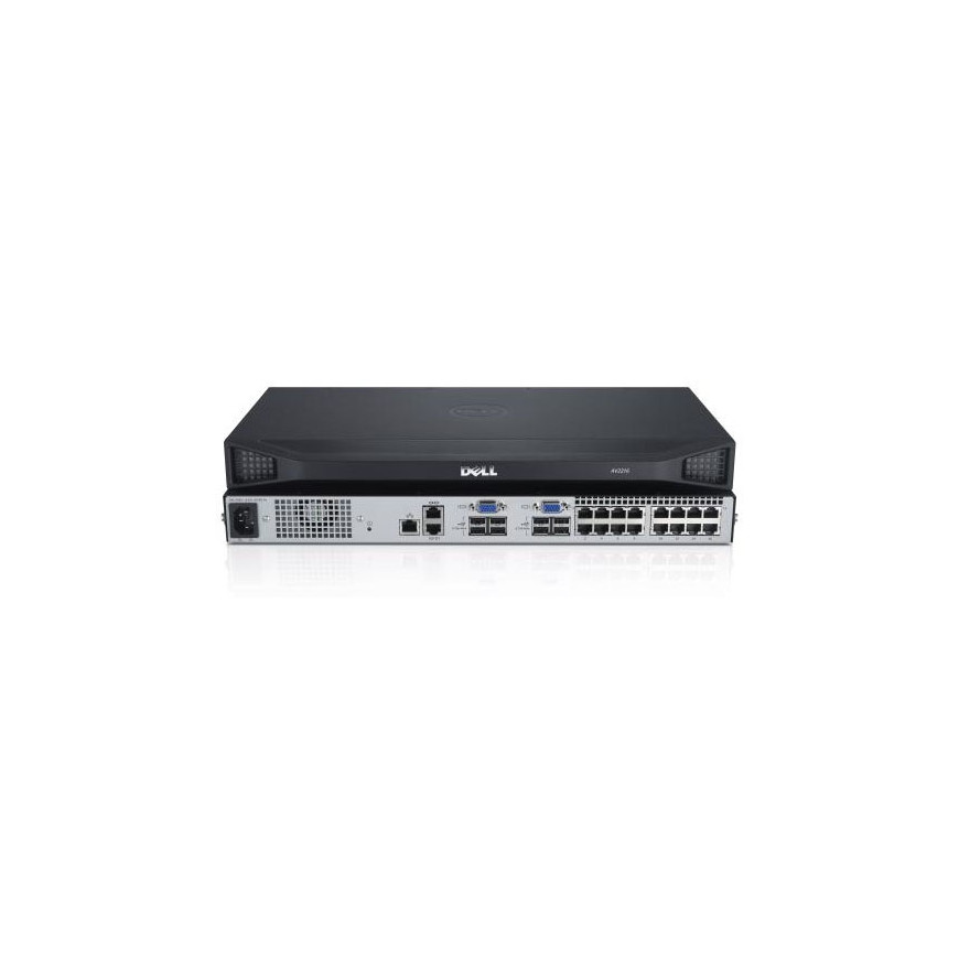 Switch Dell DAV2216 KVM 16 ports, 2 locaux, alimentation non redondante