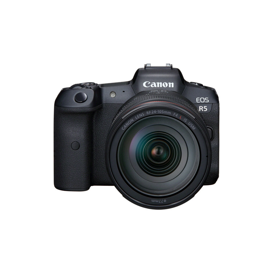 Appareil photo hybride Canon EOS R5 et objectif RF 24-105mm F4L IS USM