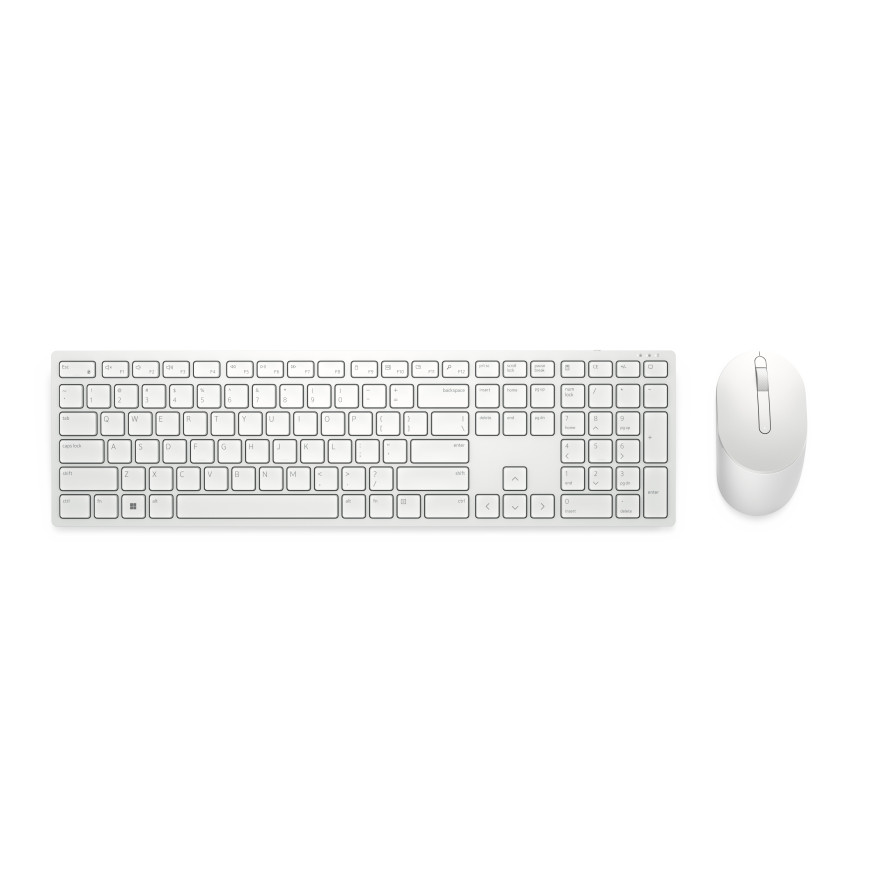 Clavier et souris Dell Pro - KM5221W - États-Unis international (QWERTY) - blanc